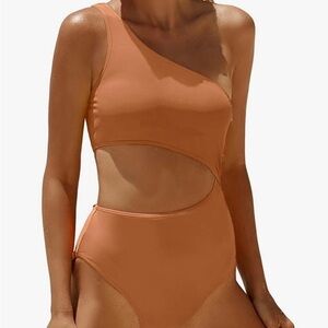 Yonique Women's One Piece Bathing Suit One Shoulder
Swimsuit Cutout Swimwear D12